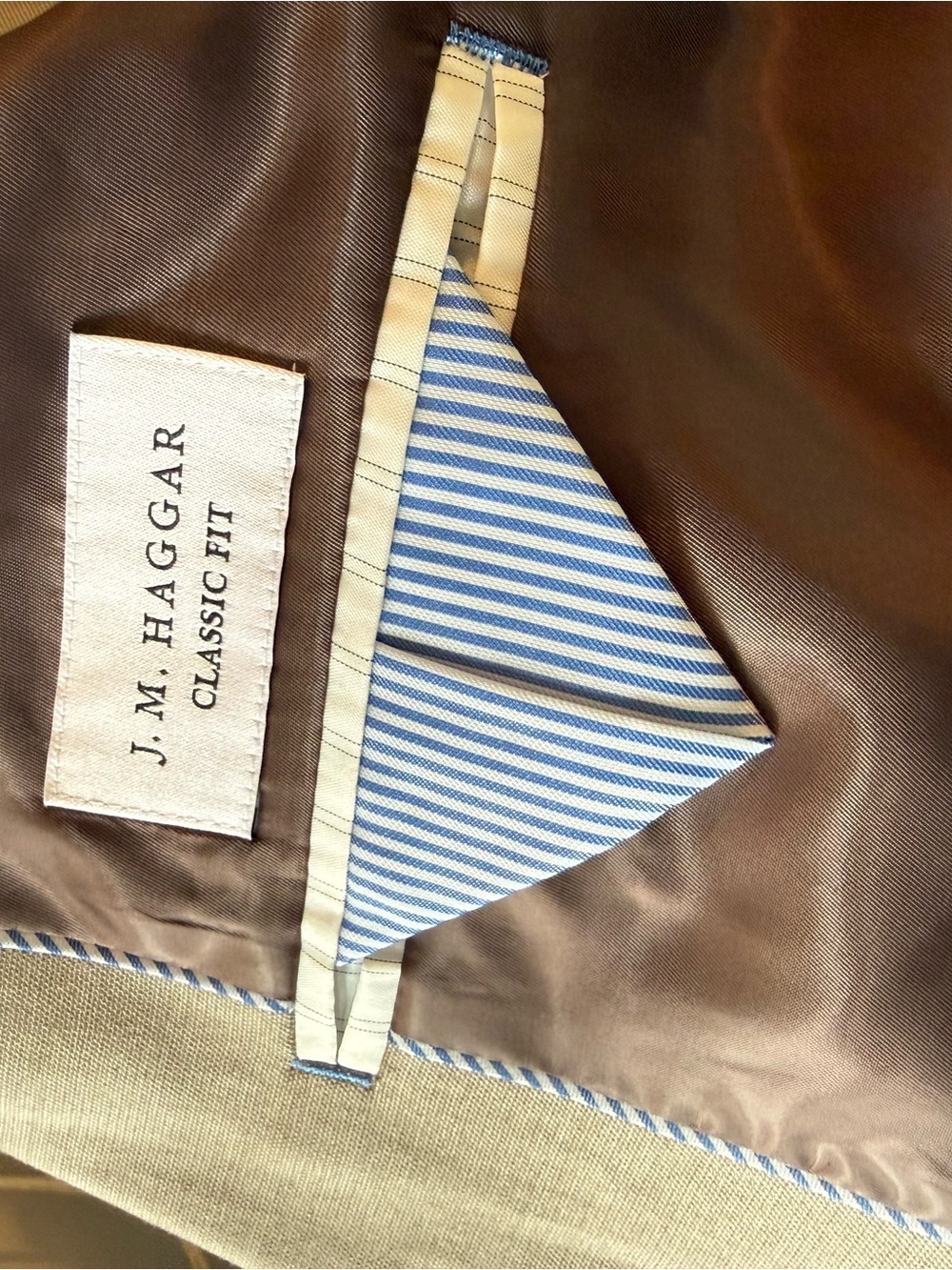 Men's Taupe Single-Breasted Sport Coat - Picture 2 of 5